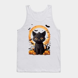 Cute black cat Tank Top